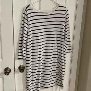 Black and white striped Dress